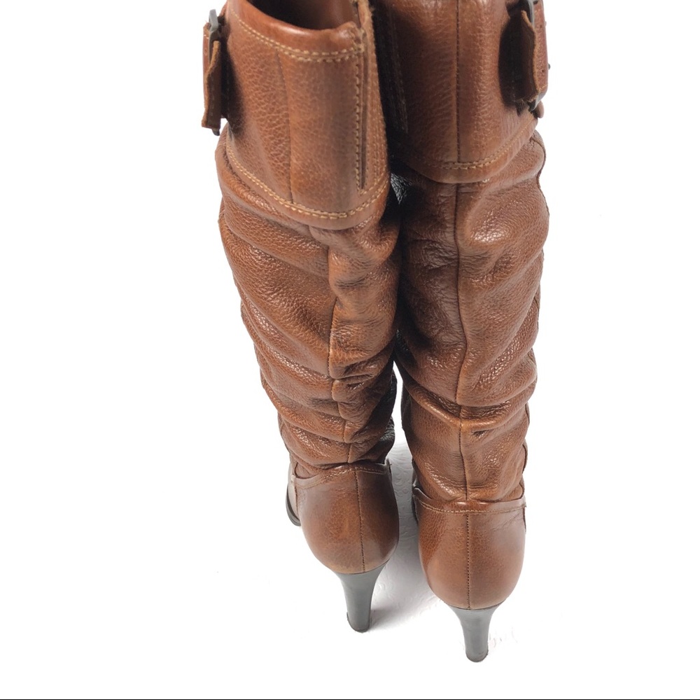 MATISSE boots 6 brown slouchy buckles knee high - Picture 4 of 8